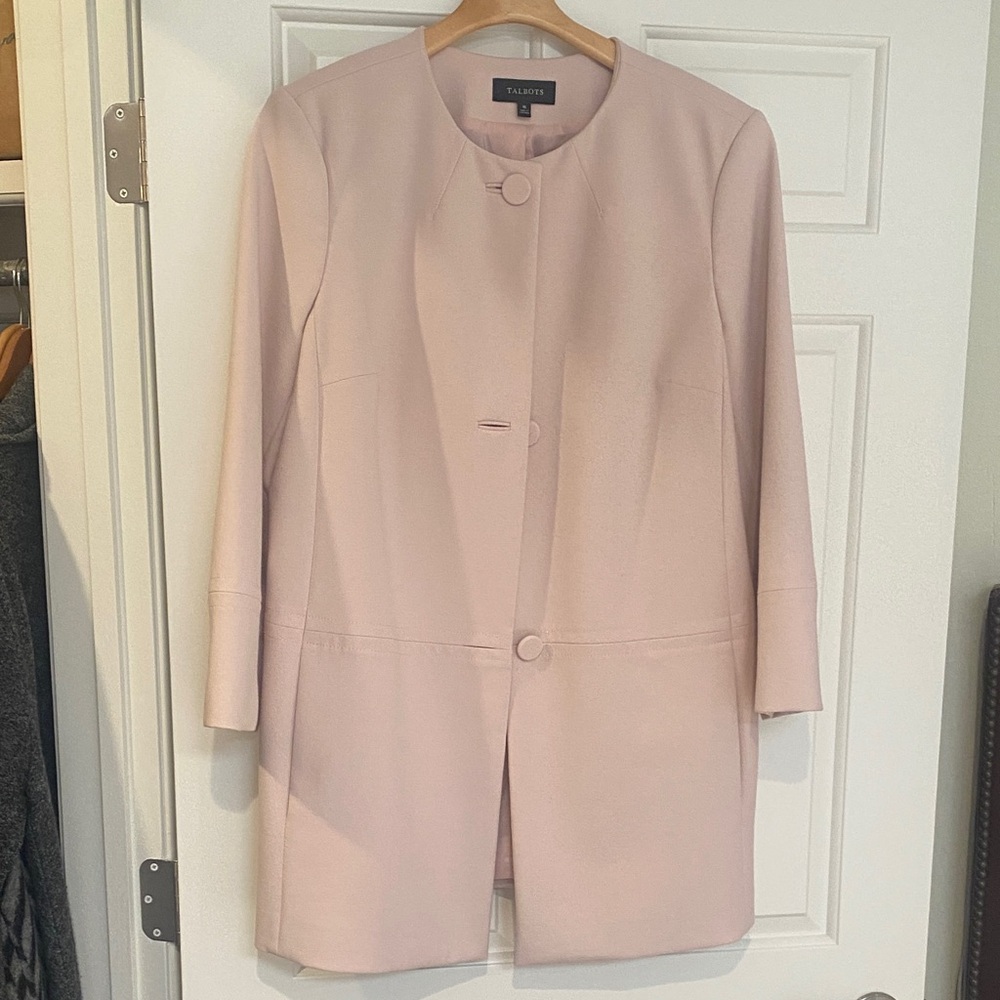Talbots Women's Light Pink Dress Jacket